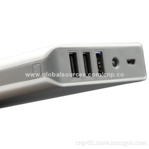 High-capacity Power Bank with Triple USB, 16,400mAh Capacity